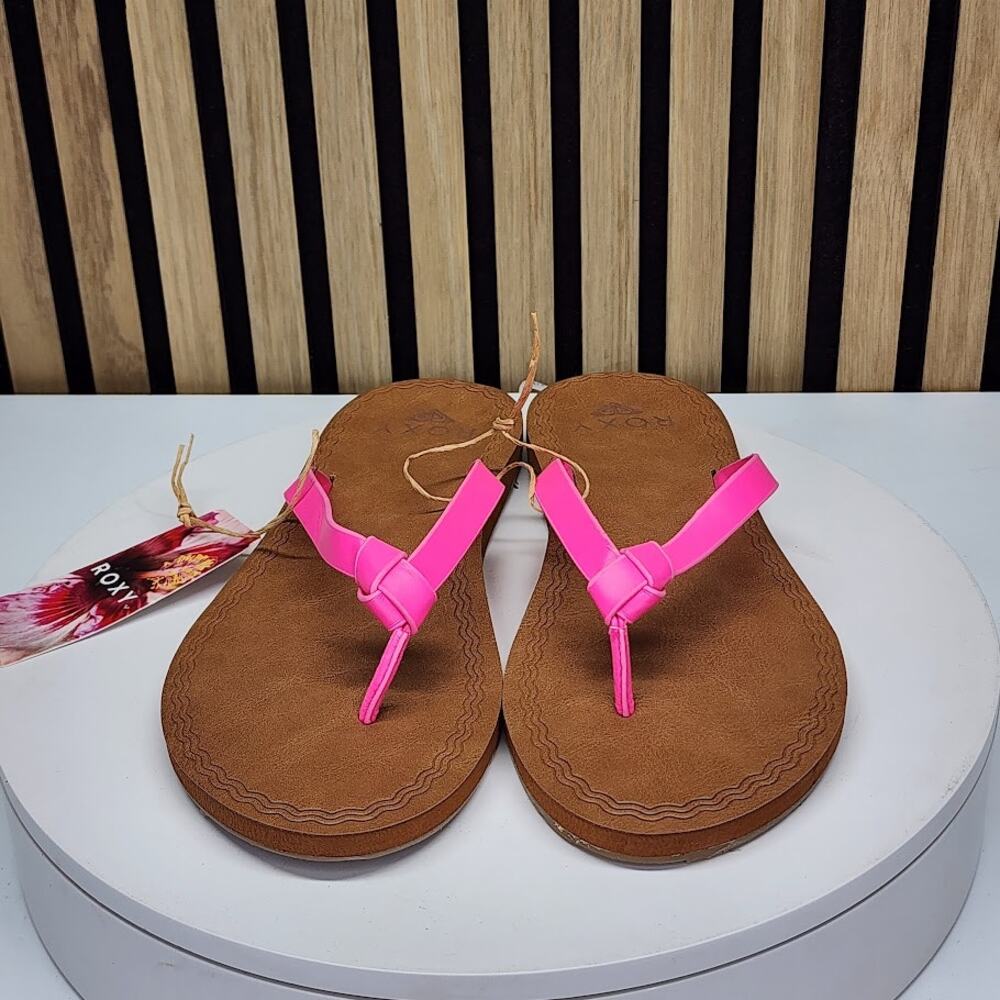 NEW - Roxy Luv Me Knot Women’s Flip Flop Sandals Platform Casual Size 6 - Picture 5 of 6
